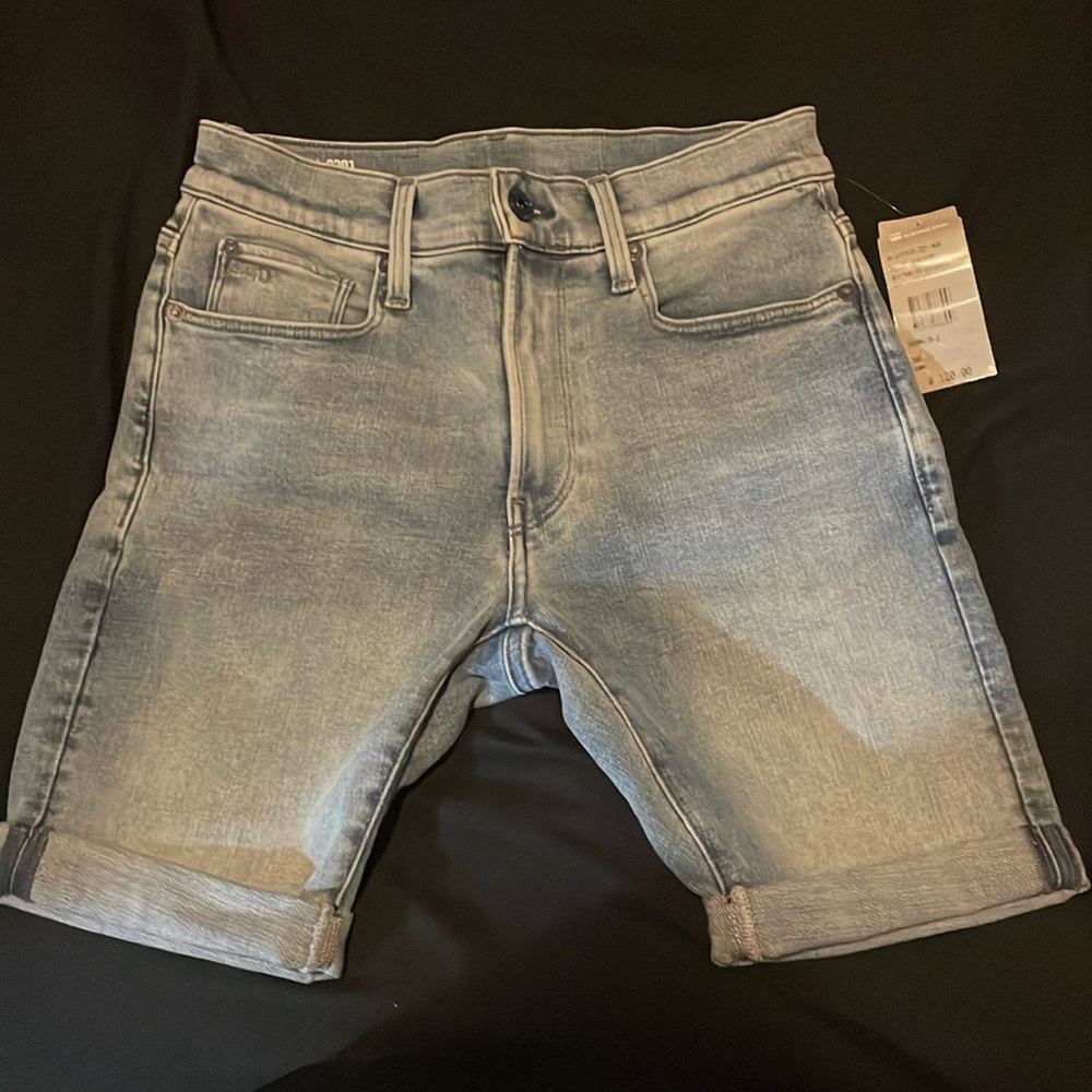 G star jean shorts style 3301 slim shorts